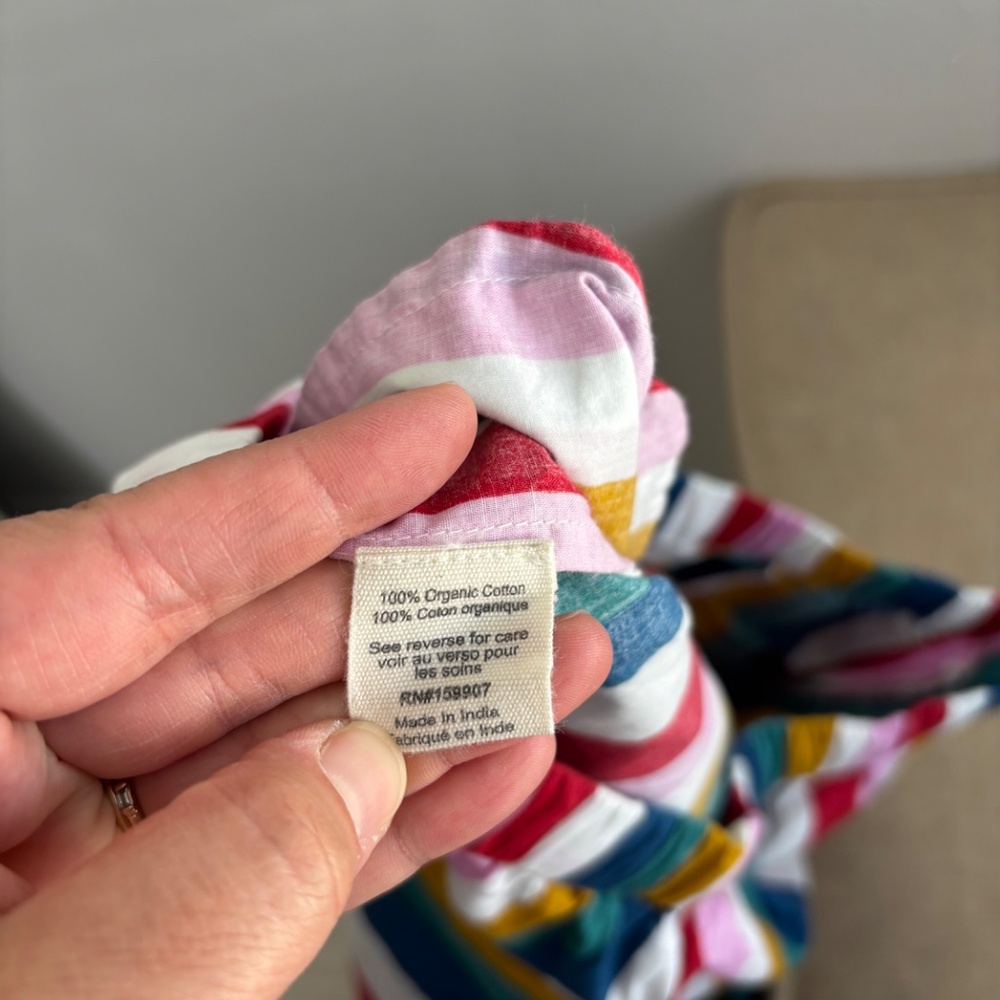 Printfresh Organic Cotton Multi Color Striped Paj… - image 3